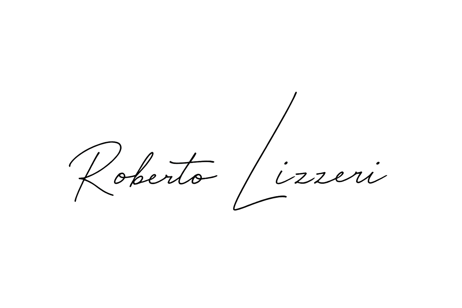 Firma di Roberto Lizzeri, architetto