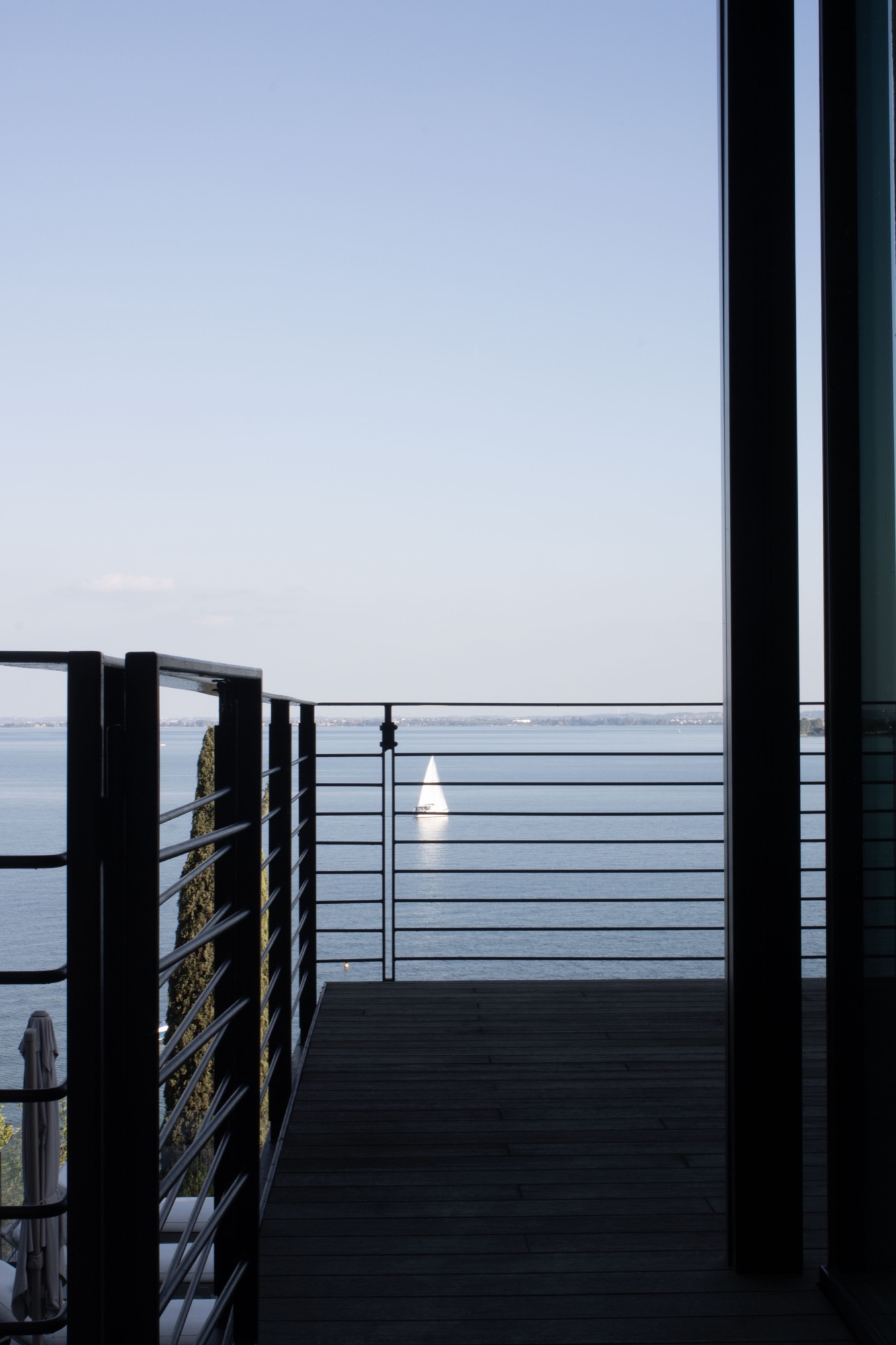 Vista lago dalla balconata, Villa Tycho
